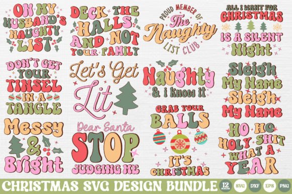 Download Funny Christmas Quotes SVG Bundle - Christmas quotes Collection