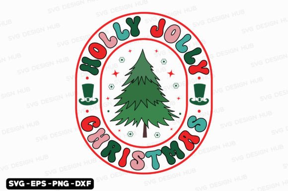 Download Retro Christmas Svg, Holly Jolly Svg - Premium Resources