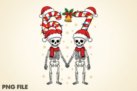 Download Six Seven Skeleton Png, Santa Six Seven - Santa six seven Collection