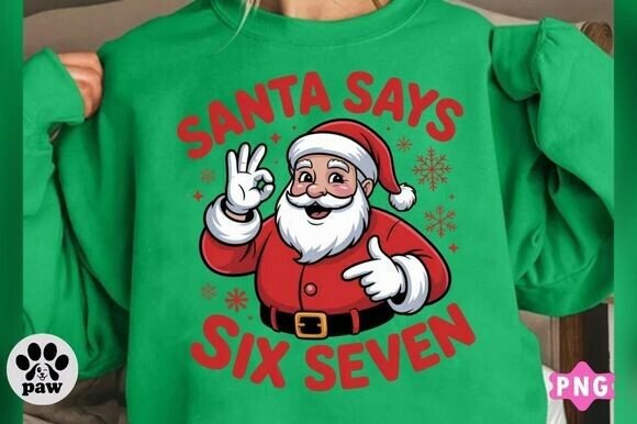 Download Funny Santa Six Seven Christmas Png - Santa six seven Collection