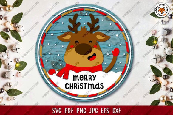 Download Deer SVG, Merry Christmas Hanger SVG - Christmas hanger svg Collection